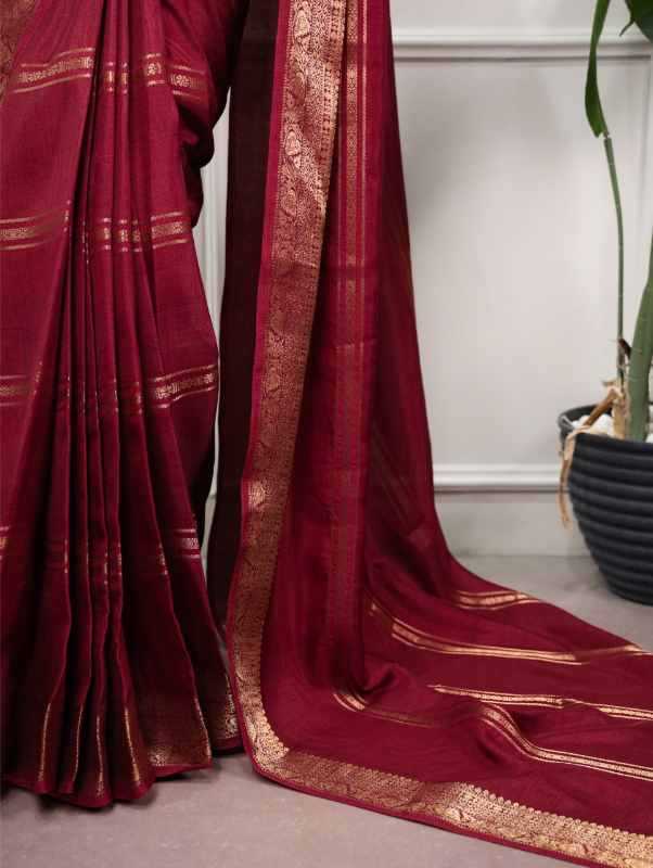 Dola Silk Zari Border Saree