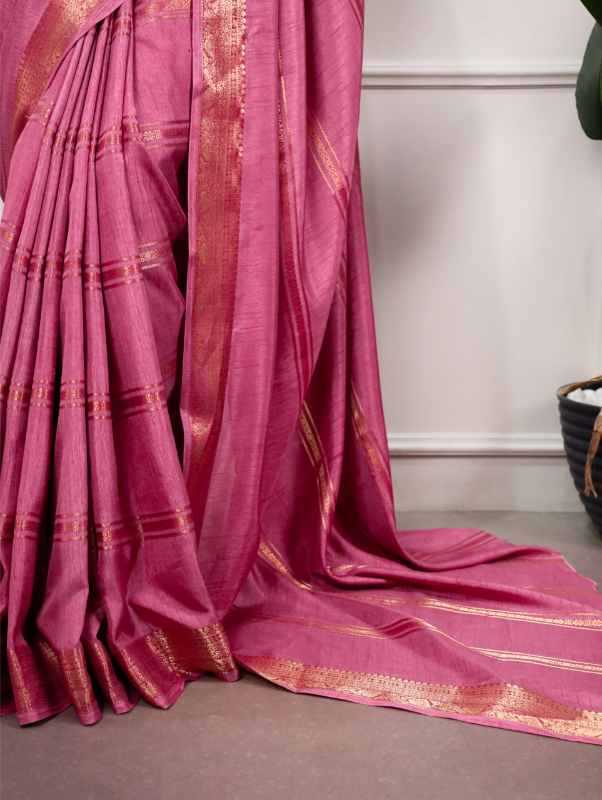 Dola Silk Zari Border Saree