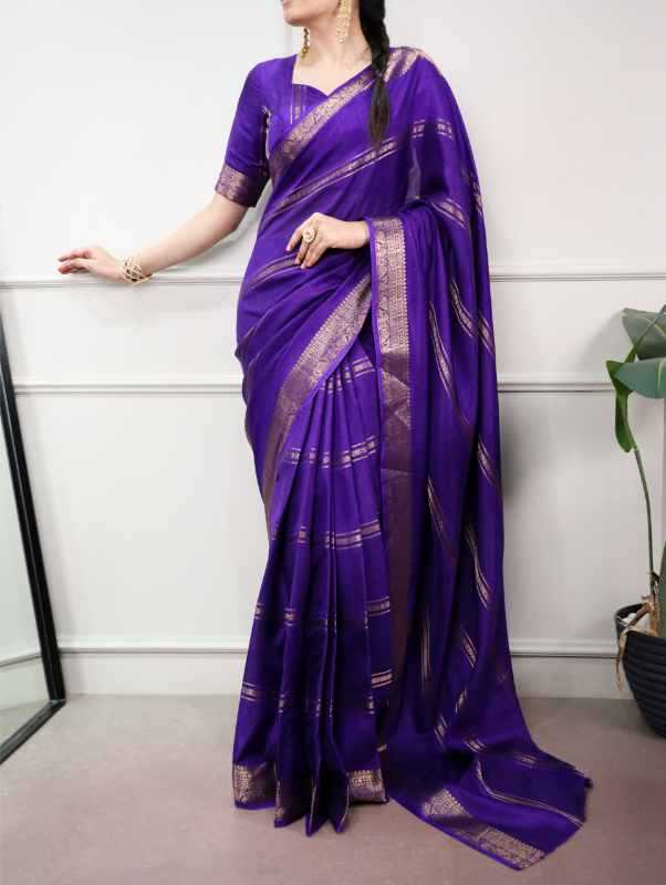 Dola Silk Zari Border Saree