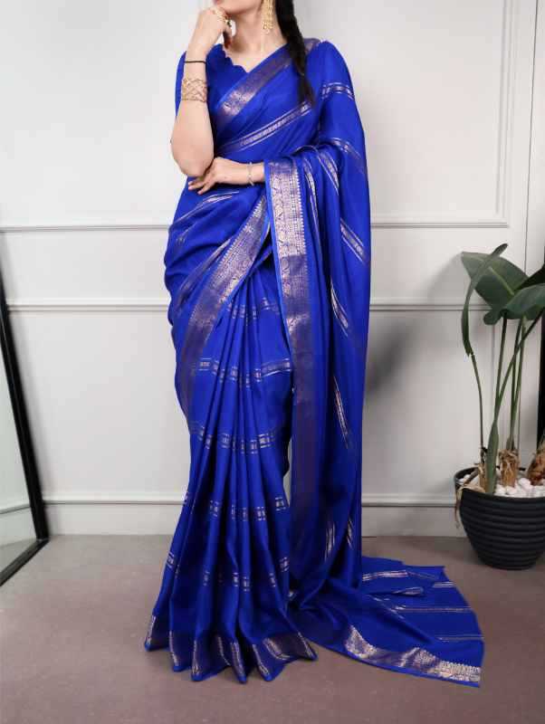 Dola Silk Zari Border Saree