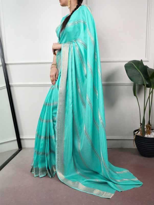 Dola Silk Zari Border Saree