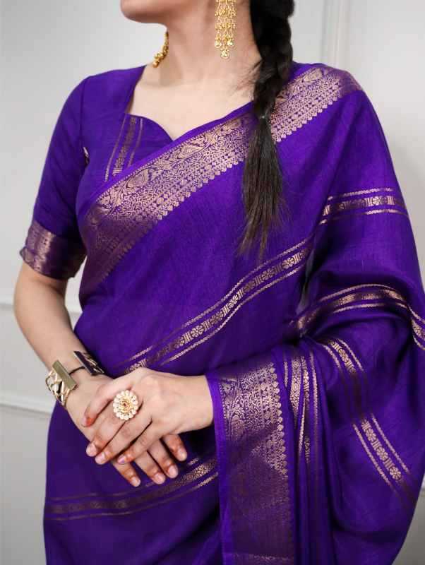 Dola Silk Zari Border Saree