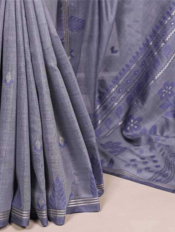 Cotton Zari Border Saree