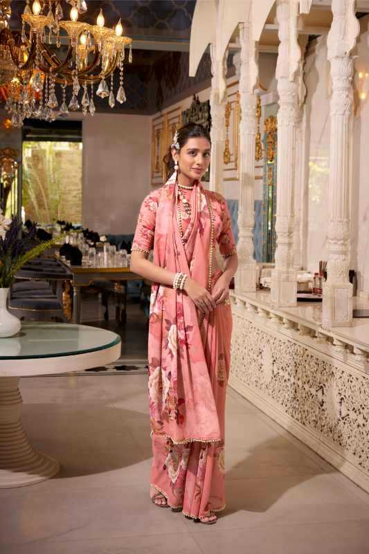 Nirzari Georgette Printed Saree