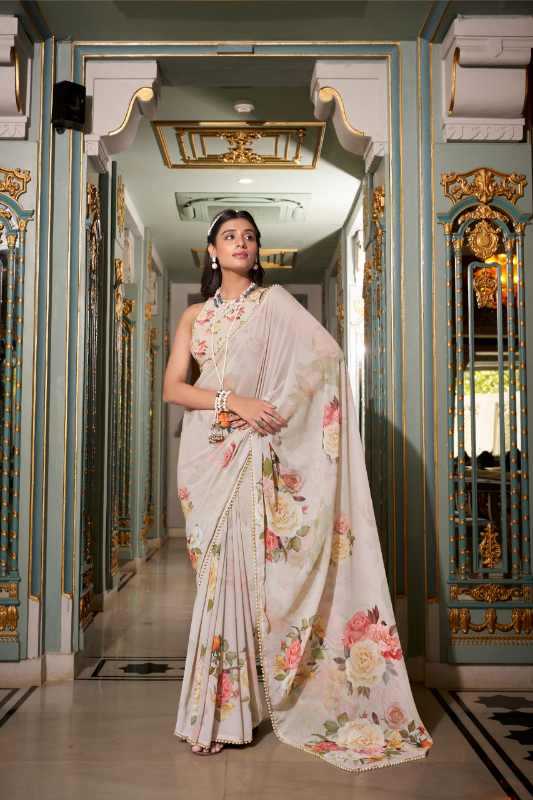 Nirzari Georgette Printed Saree