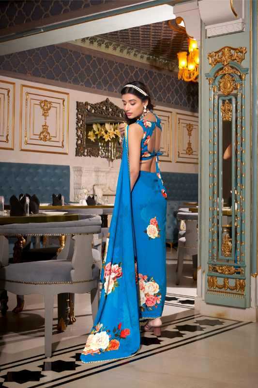 Nirzari Georgette Printed Saree
