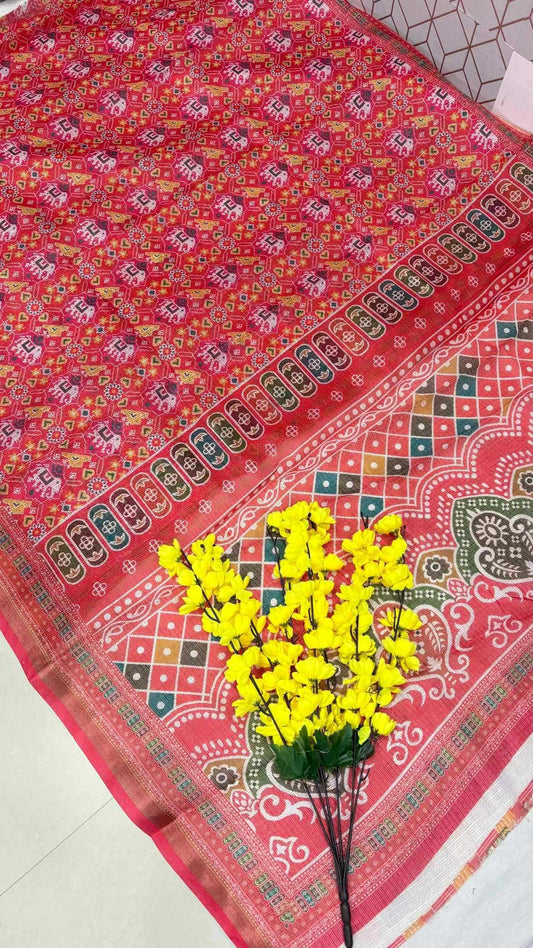 Kota Checks Designer Saree