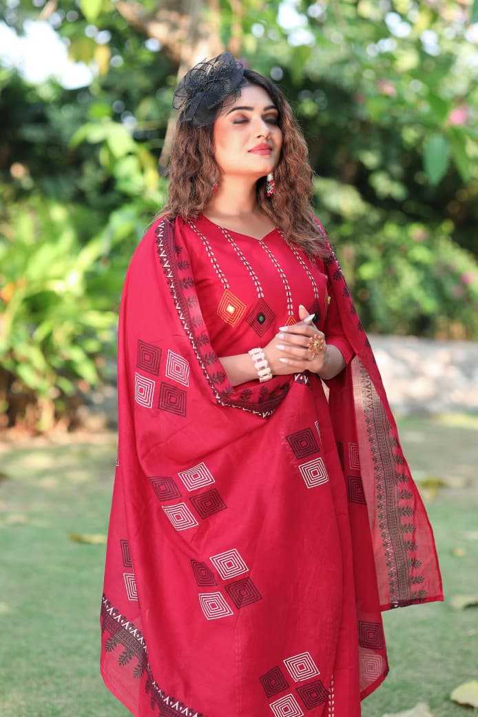 Cotton Printed Suit