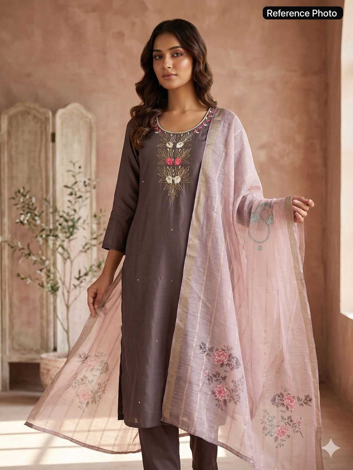 Chanderi Soft Ladies Suit