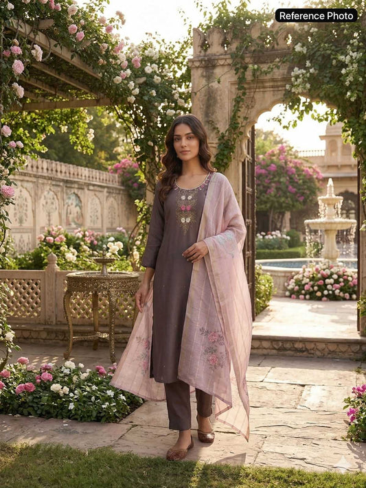 Chanderi Soft Ladies Suit