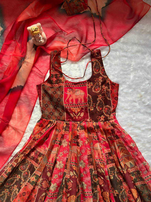 Shruti Organza Printed Gown