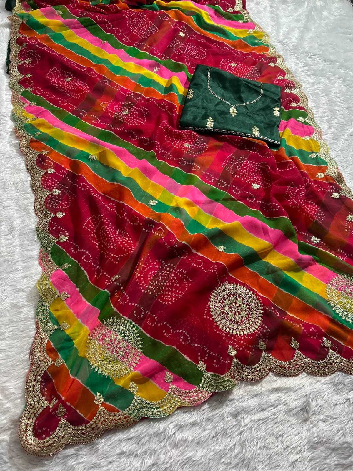 Anandi Georgette Printed Saree