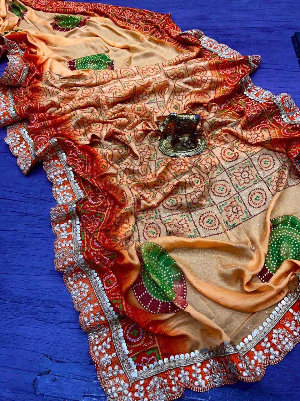 Kavyanika Shimmer Silk Gota Patti Saree