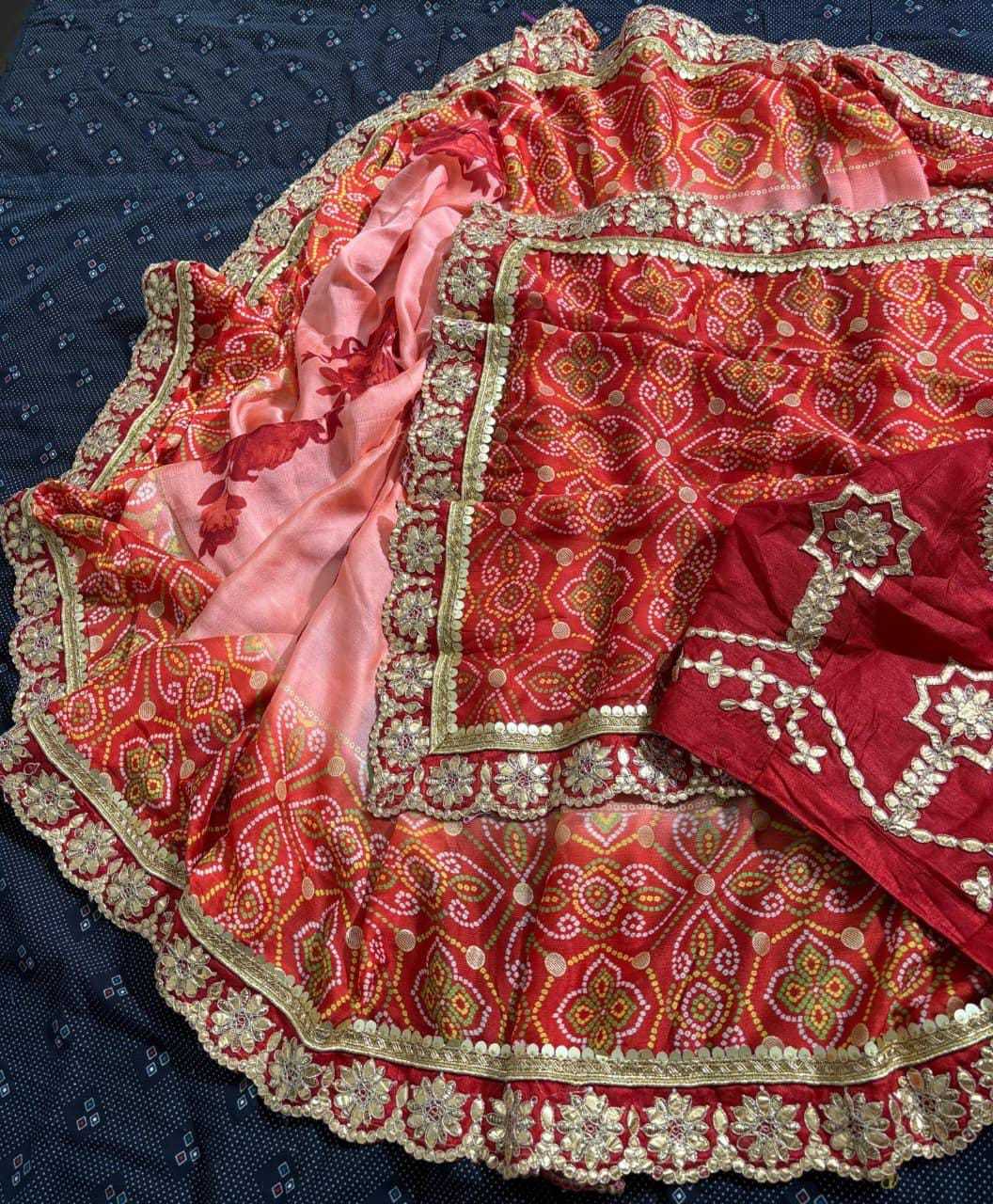 Kavyanika Shimmer Silk Gota Patti Saree