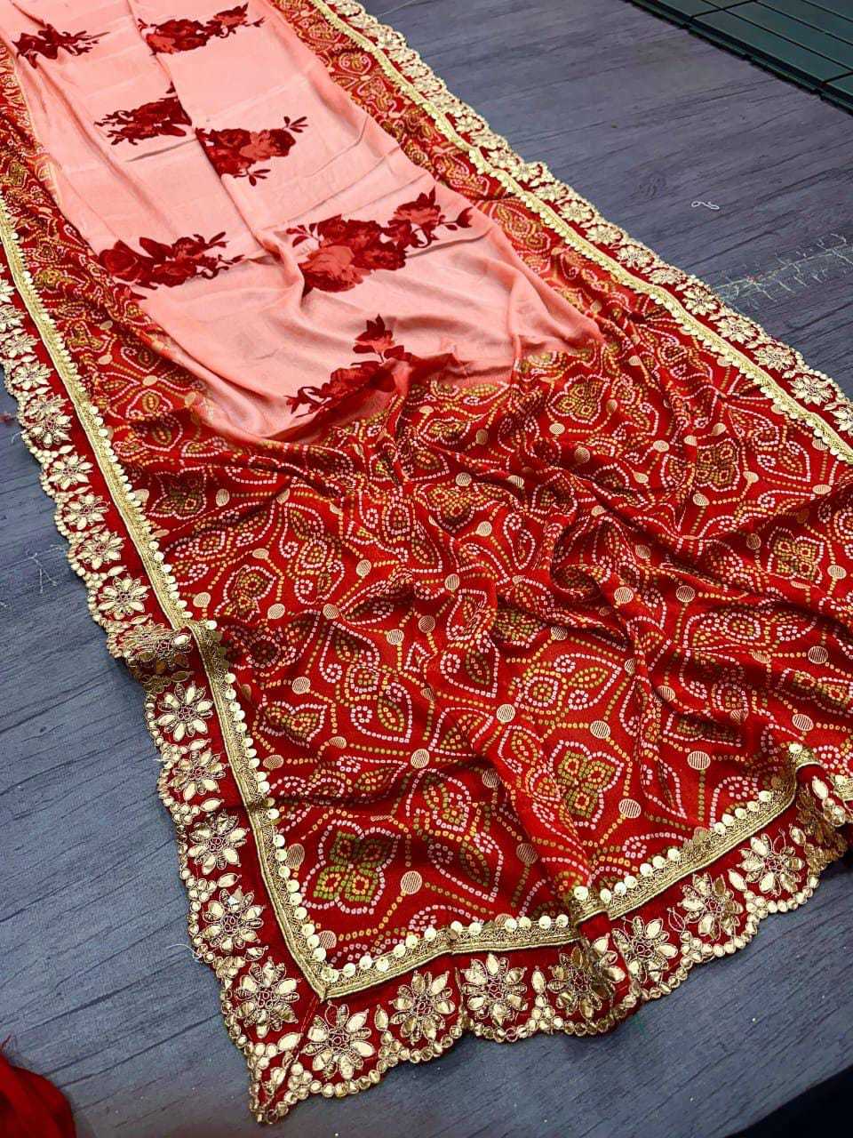 Kavyanika Shimmer Silk Gota Patti Saree
