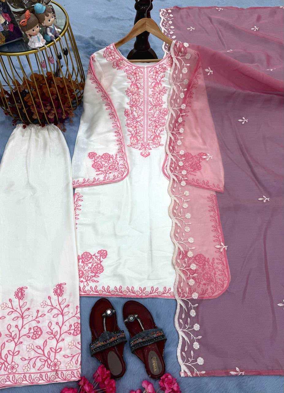 Heavy Roman Silk Ladies Suit