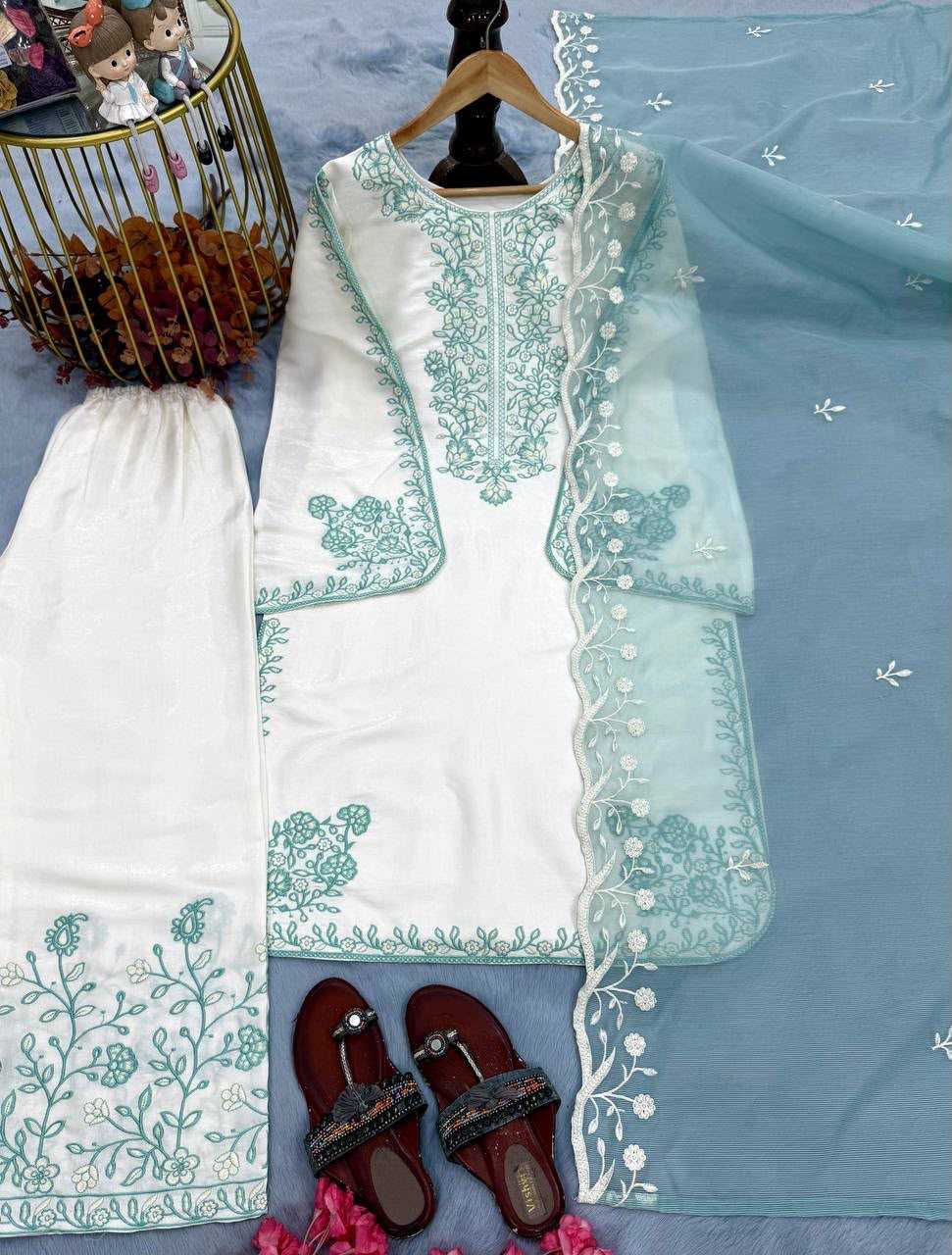 Heavy Roman Silk Ladies Suit