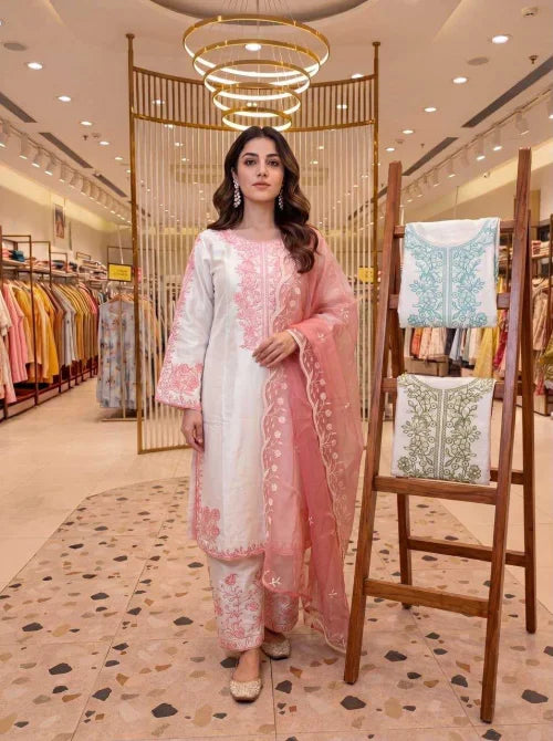 Heavy Roman Silk Ladies Suit