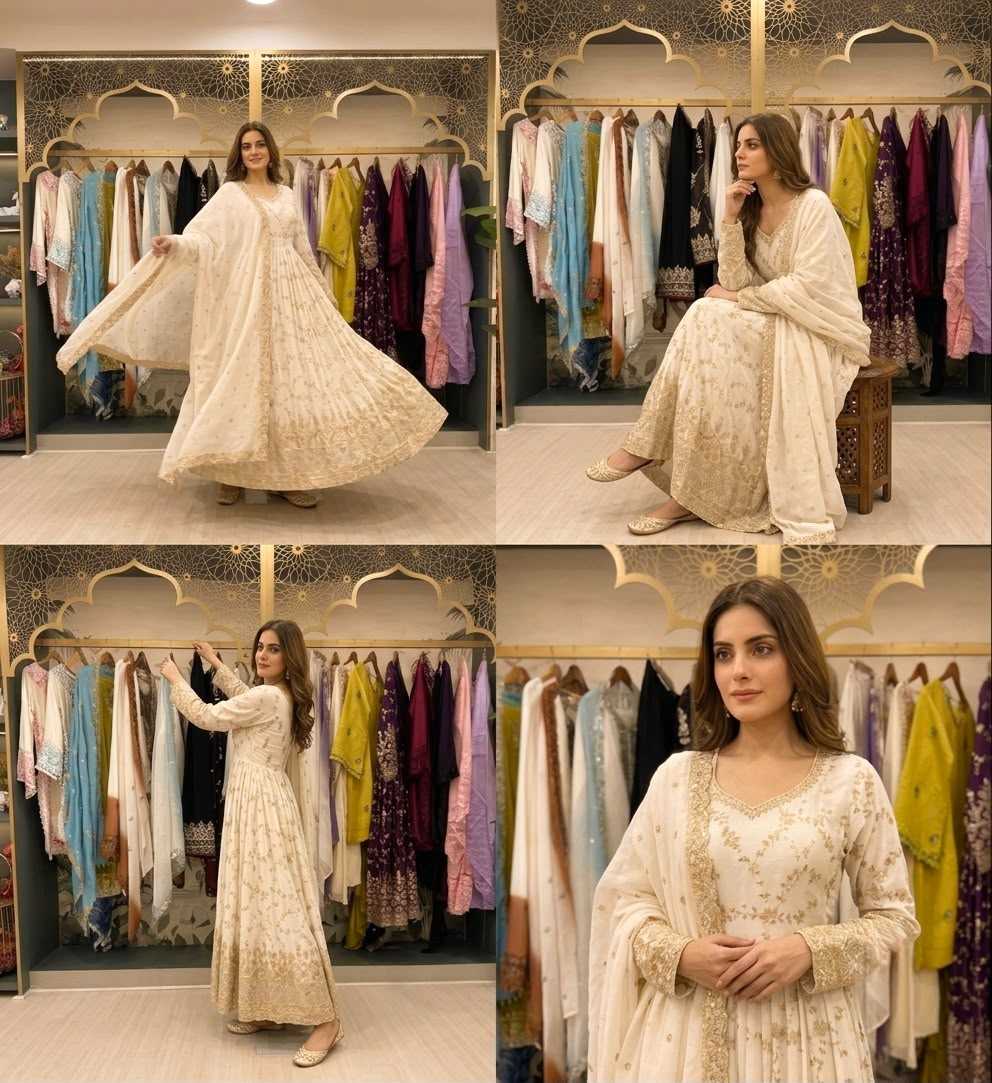 Embroidery Gown