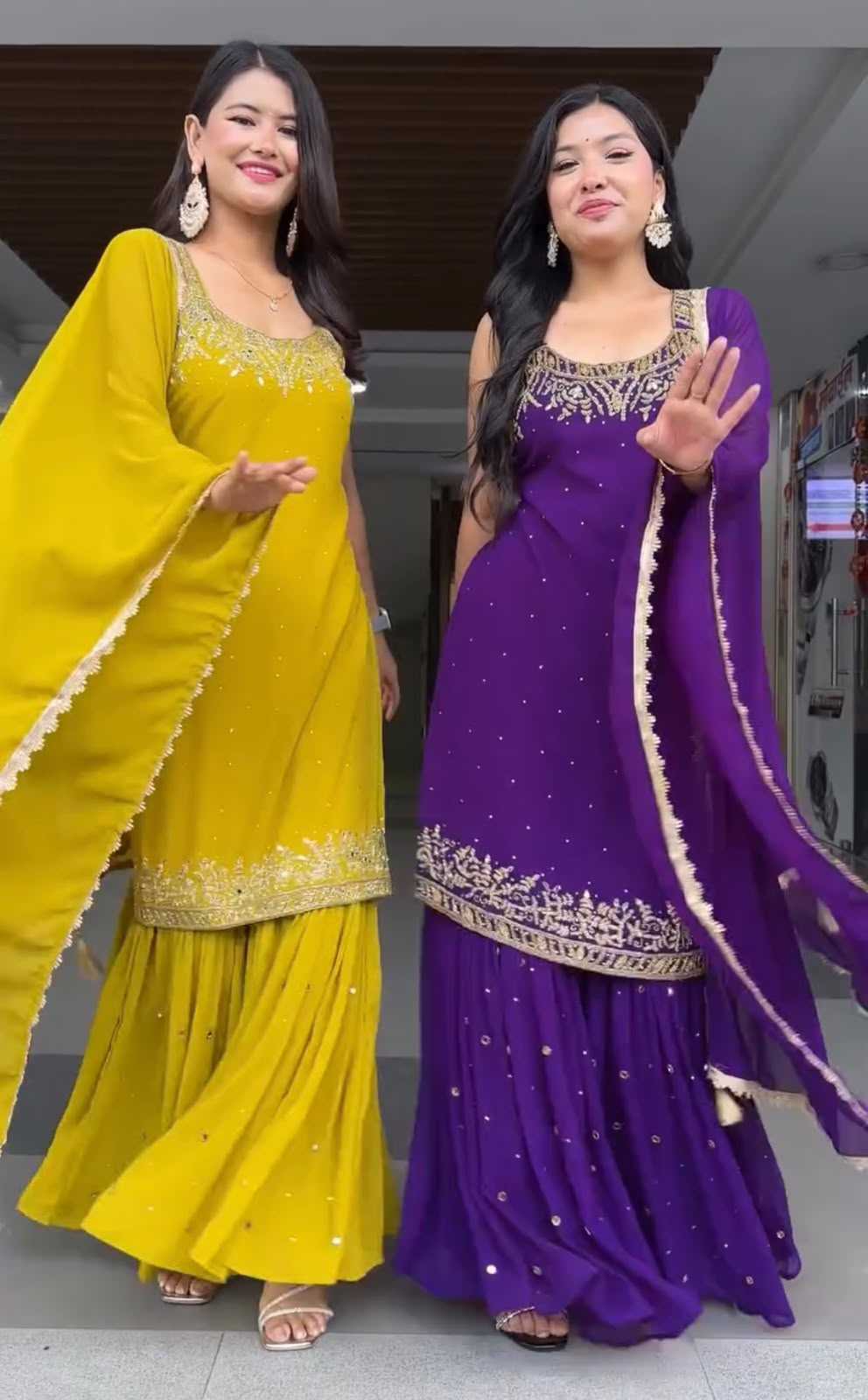 Faux Georgette Embroidery Suit