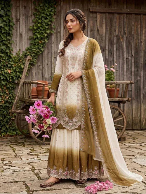 Premium Georgette Suit in Green