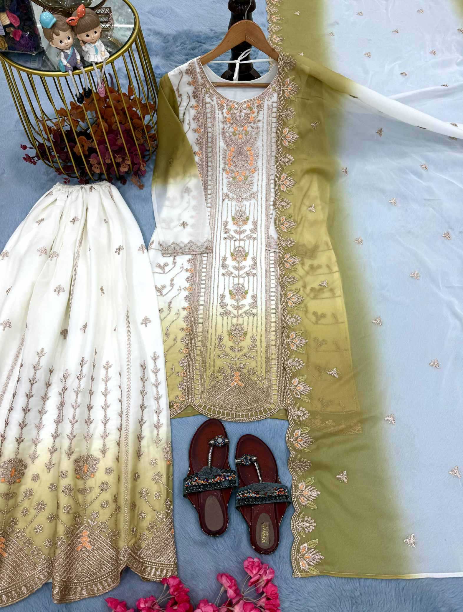 Cotton Embroidery Suit