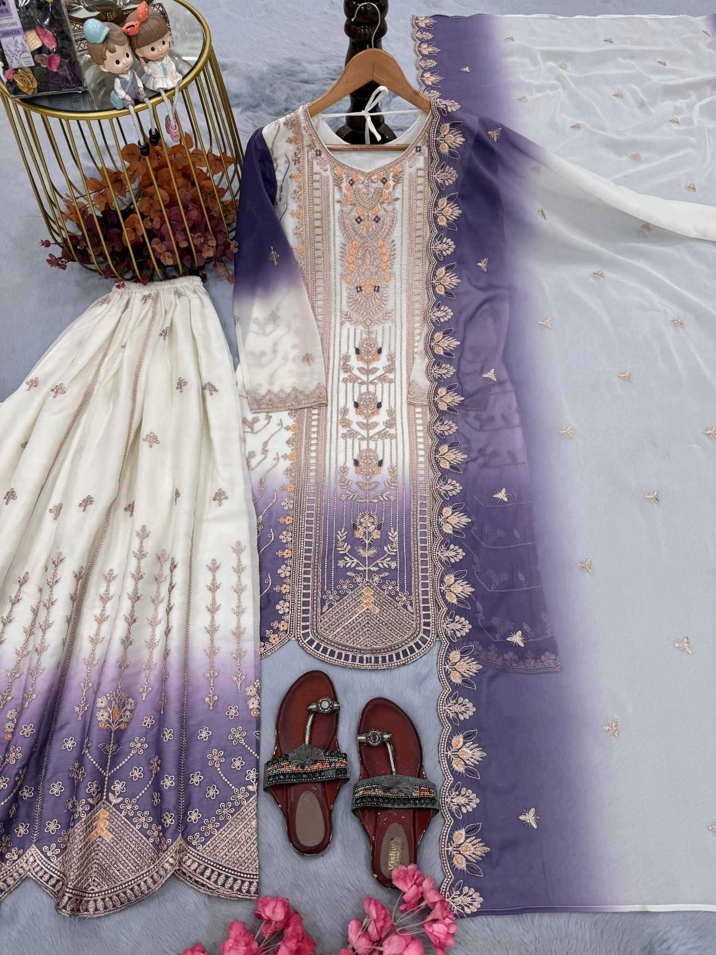 Cotton Embroidery Suit