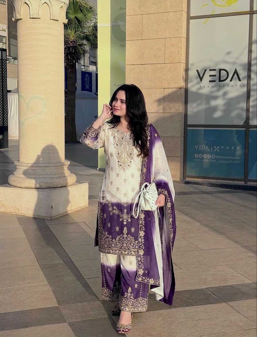 Georgette Palazzo Suit