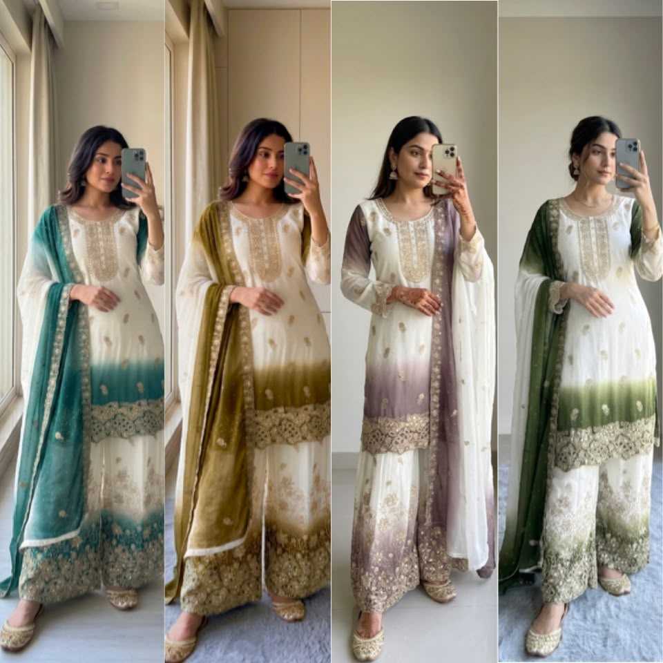 Georgette Palazzo Suit