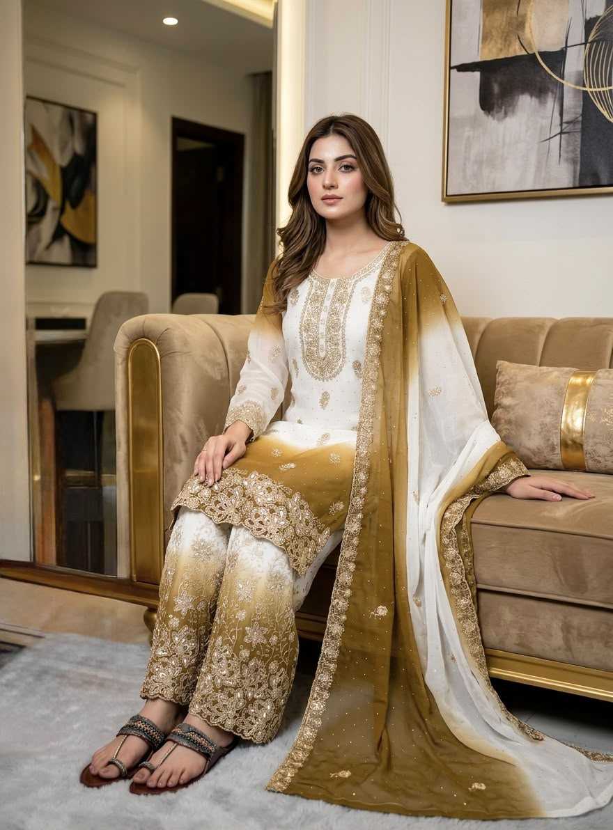 Georgette Palazzo Suit