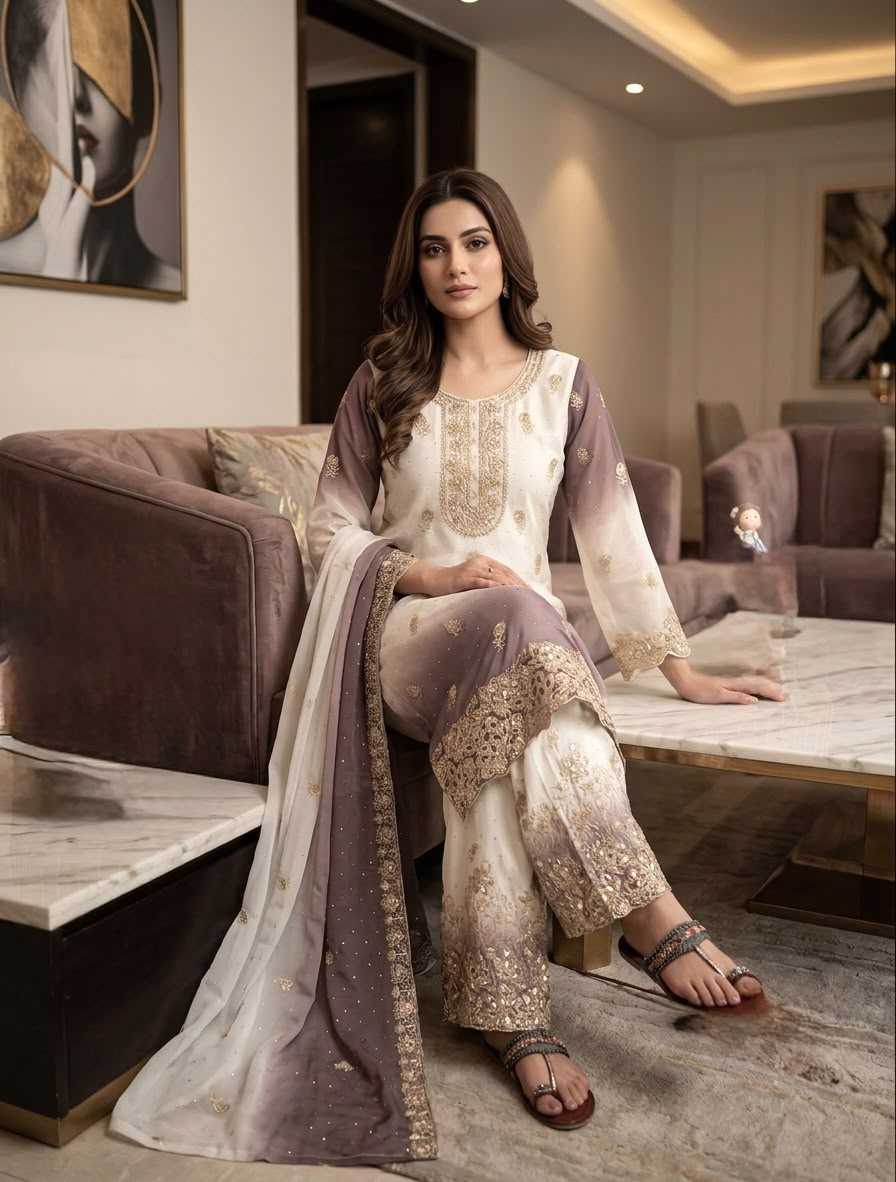 Georgette Palazzo Suit
