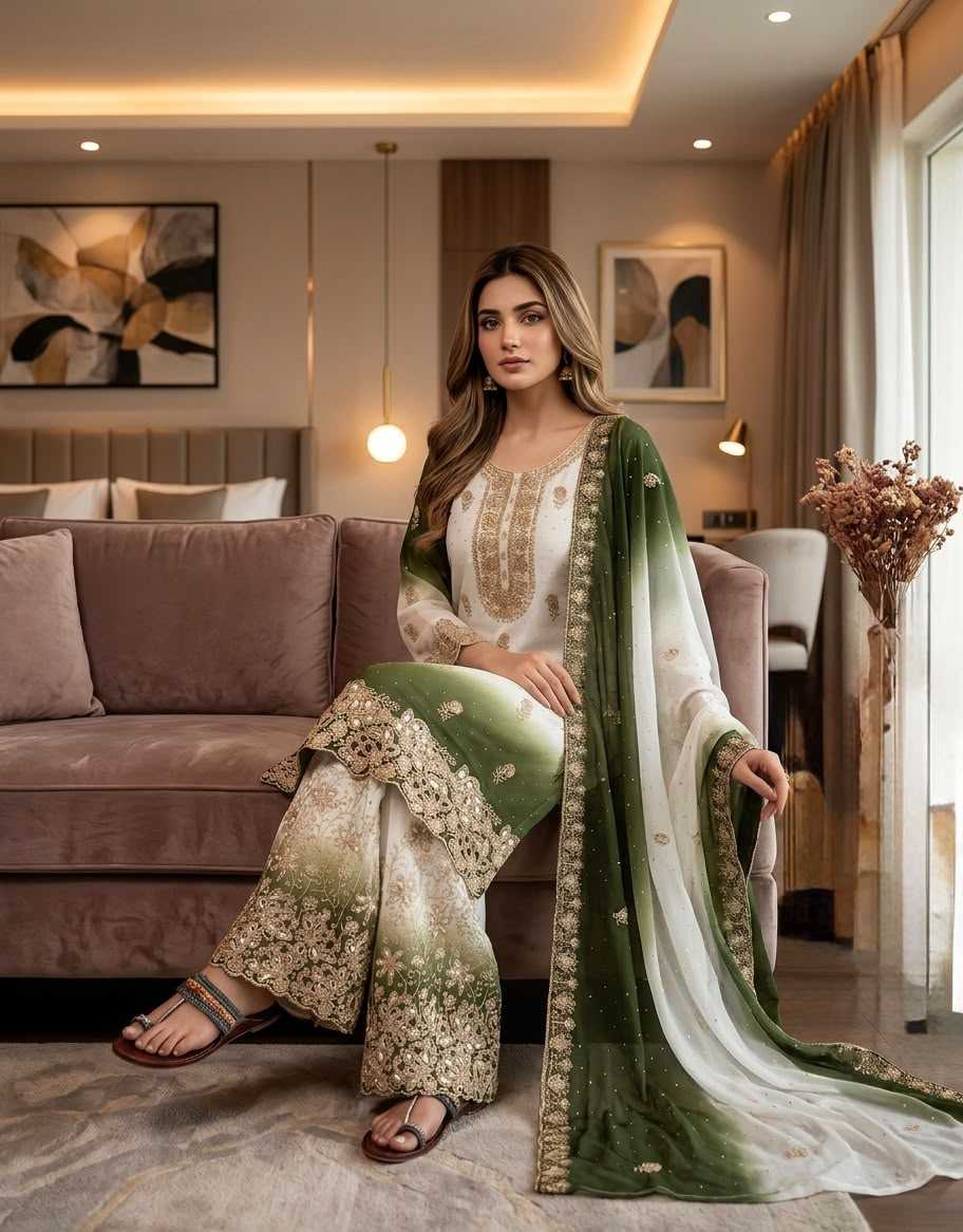 Georgette Palazzo Suit