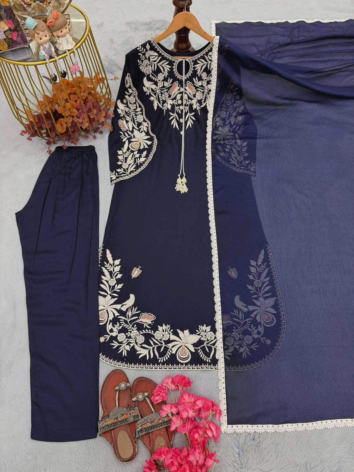 Rayon Party Wear Suit