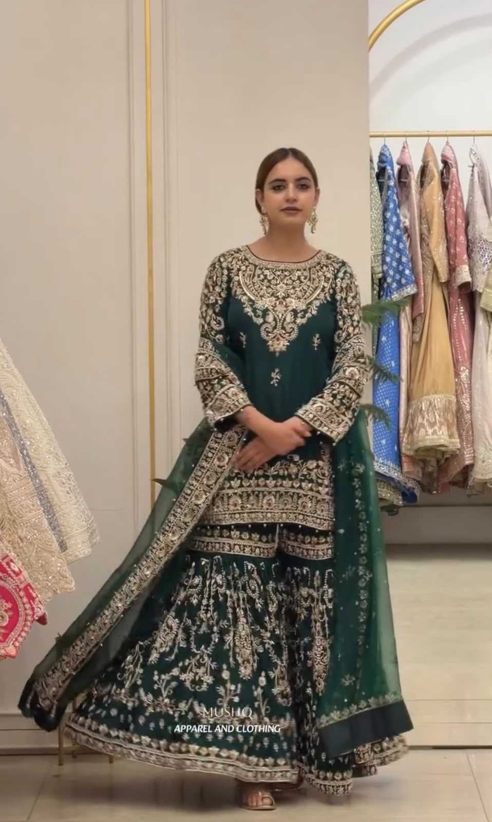 Faux Georgette Embroidery Suit