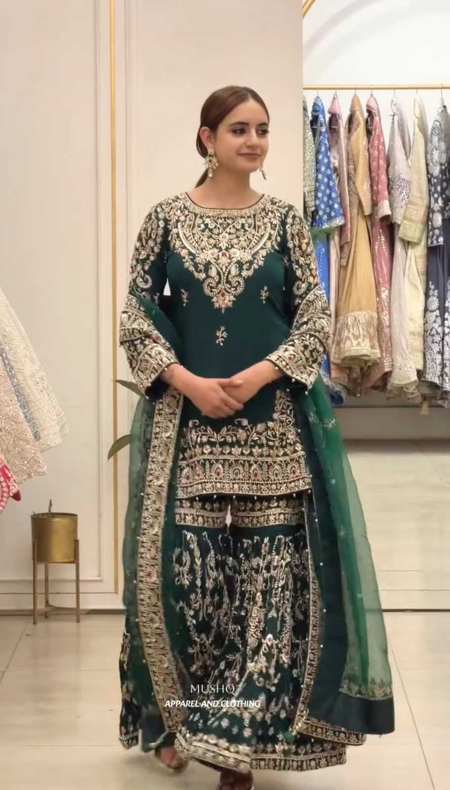 Faux Georgette Embroidery Suit