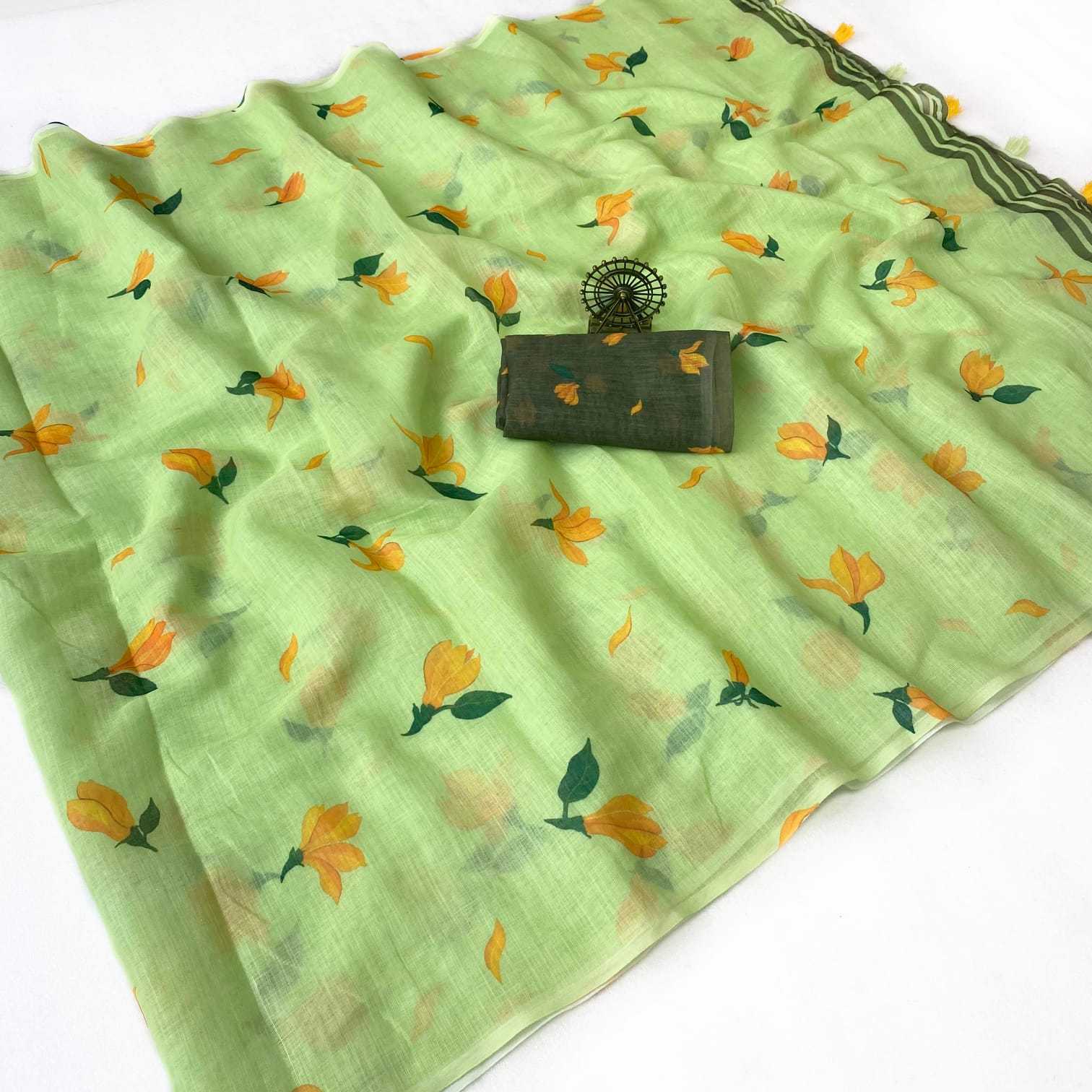 Linen Designer Saree