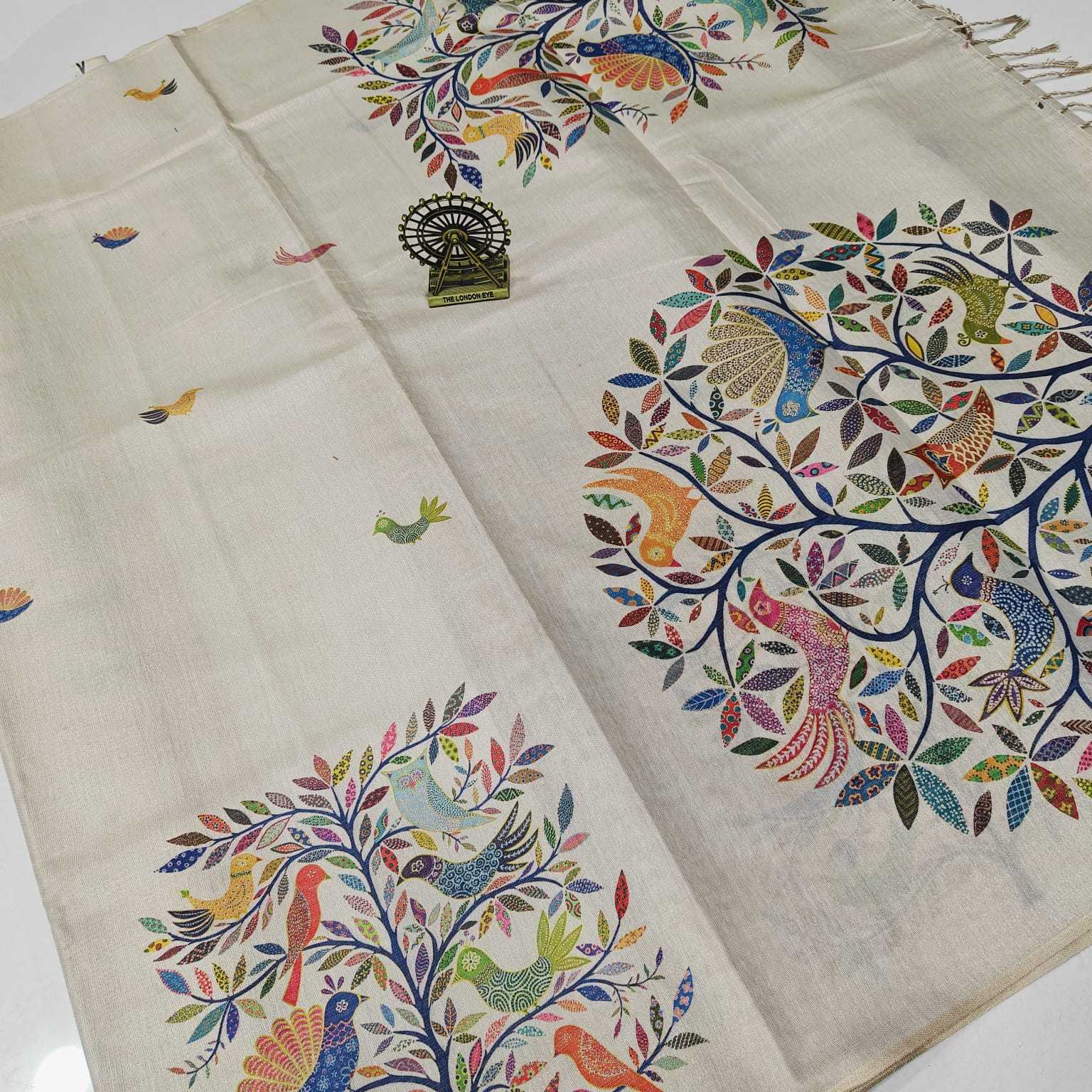 Tissue Silk Printed Saree