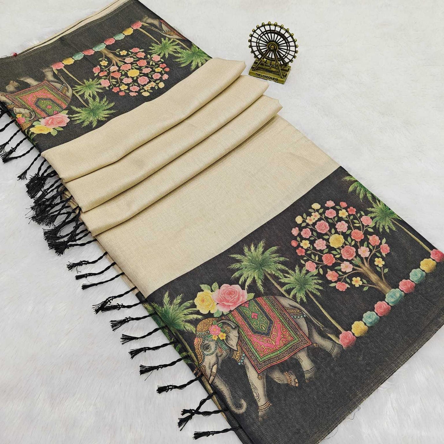 Tissue Silk Printed Saree