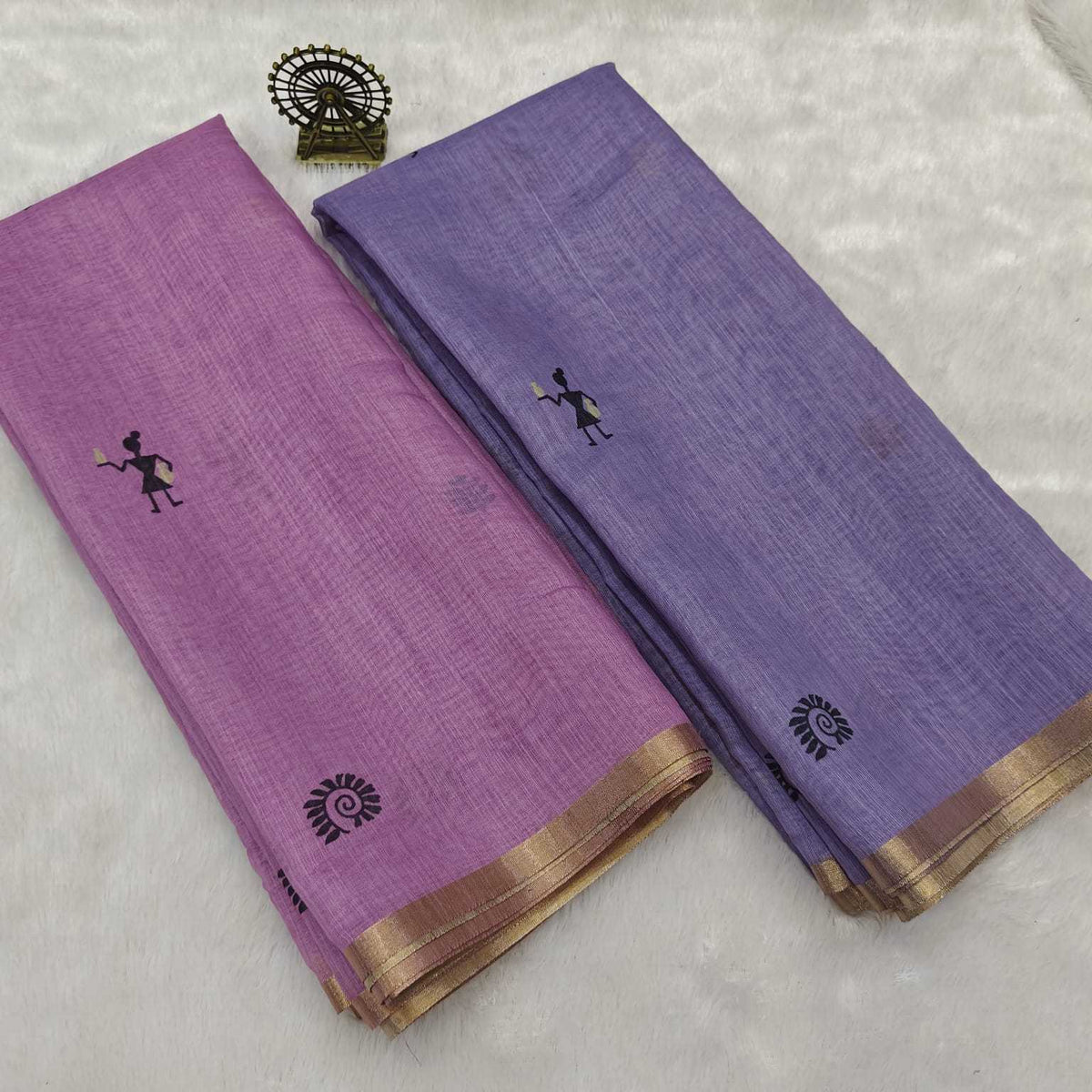 Linen Printed Saree