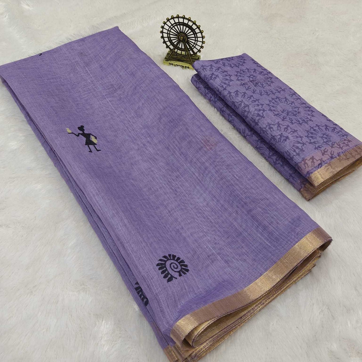 Linen Printed Saree