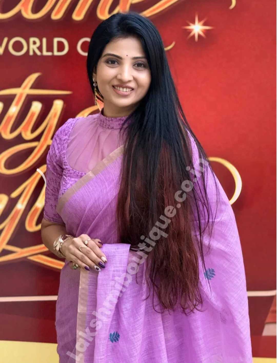 Linen Printed Saree
