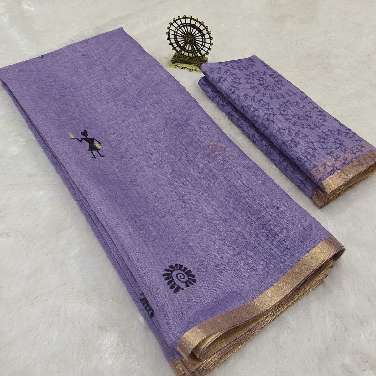 Linen Printed Saree