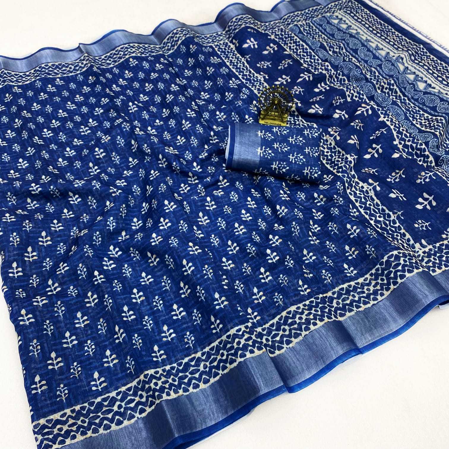 Linen Designer Saree