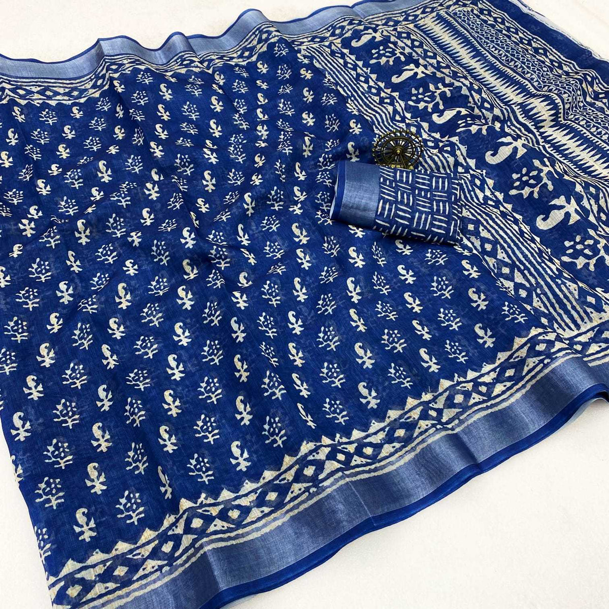 Linen Designer Saree