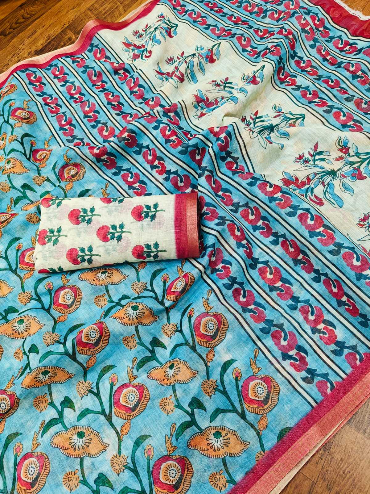 Cotton Printed Saree