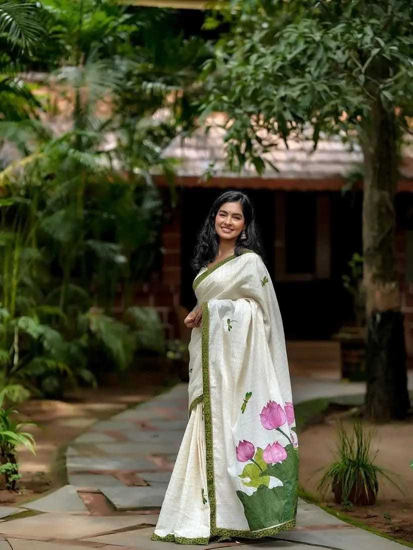 Linen Designer Saree