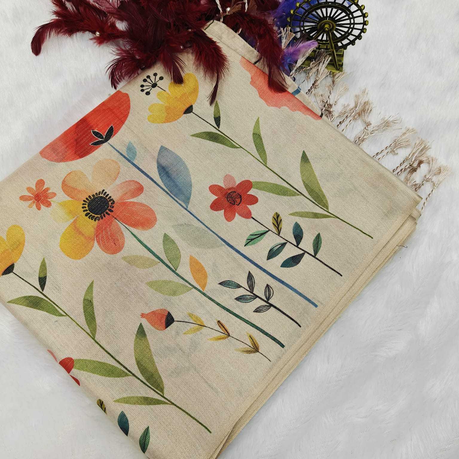 Tissue Silk Printed Saree