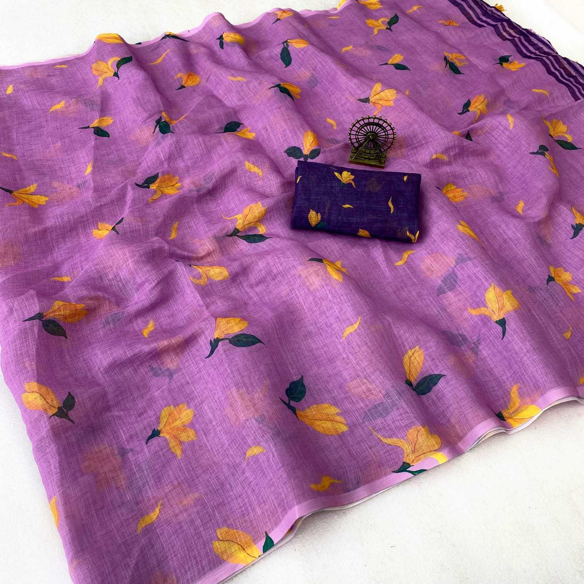 Linen Designer Saree