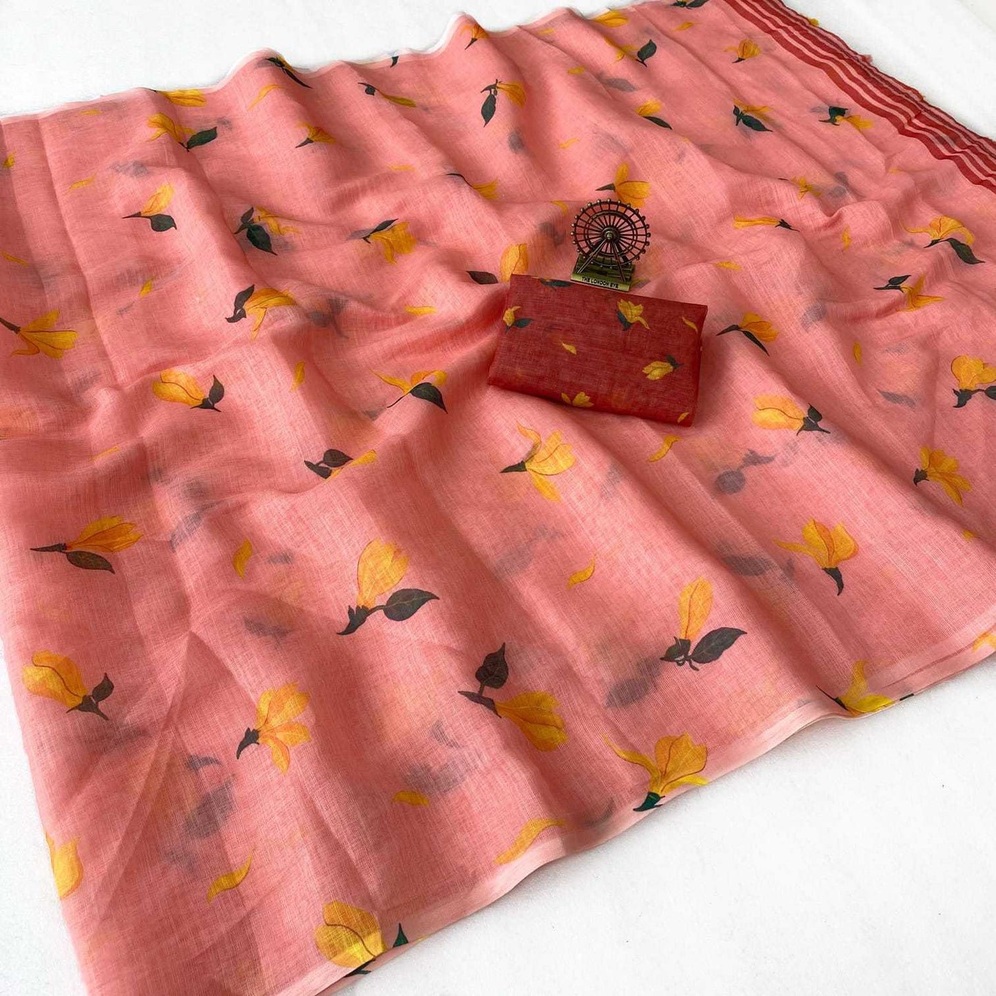 Linen Designer Saree