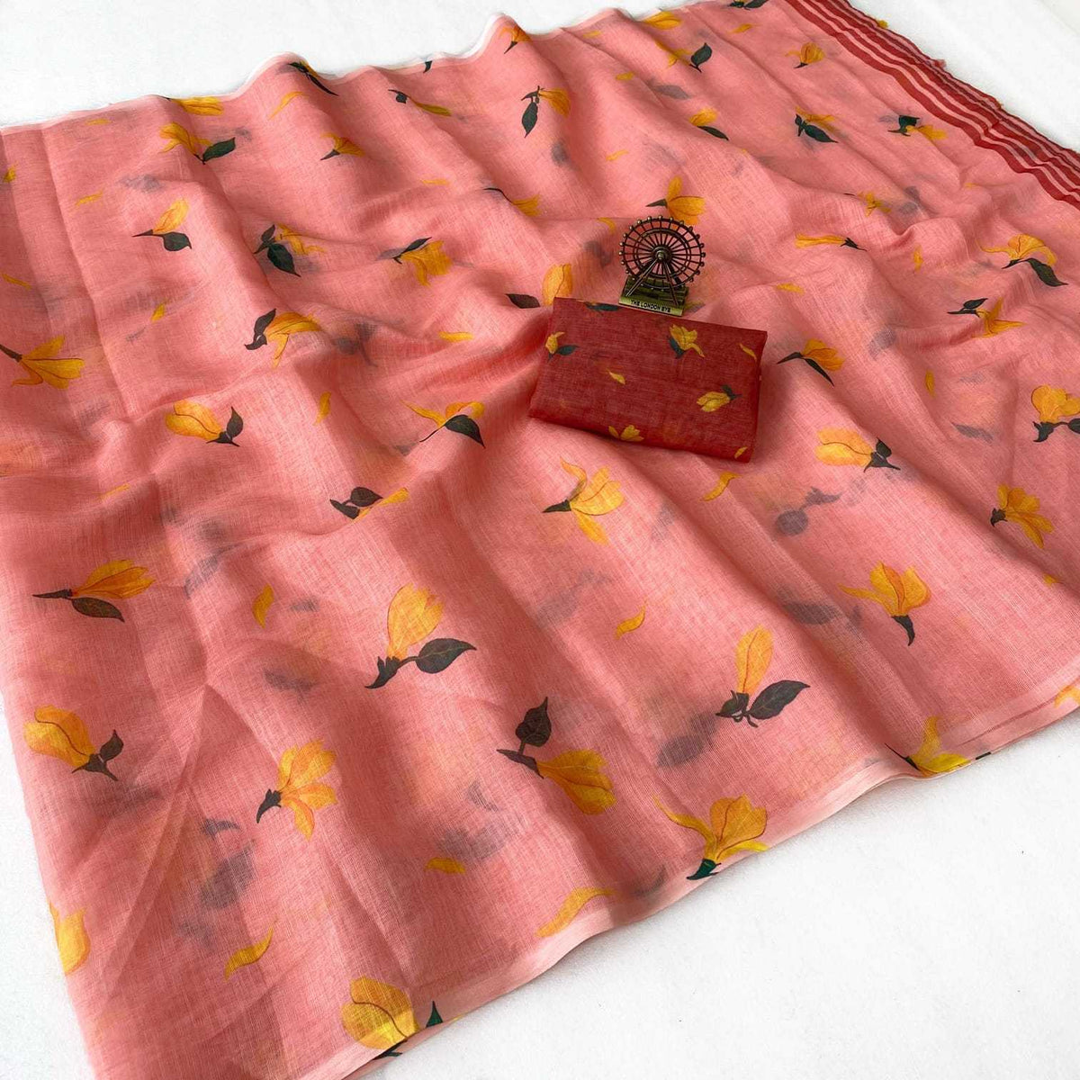 Linen Designer Saree